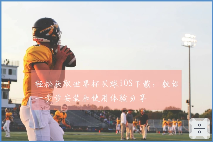轻松获取世界杯买球iOS下载，教你一步步安装和使用体验分享
